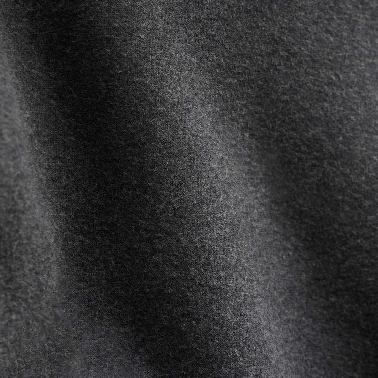 Cozy Hooded Sweatshirt in Heather Charcoal | James Perse Los Angeles FLAT