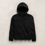 Cotton Linen Hoodie in Black | James Perse Los Angeles