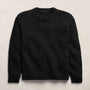 Cotton Linen Crew in Black | James Perse Los Angeles