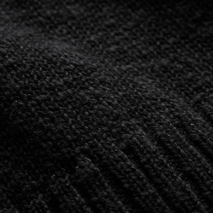 Cotton Linen Crew in Black | James Perse Los Angeles