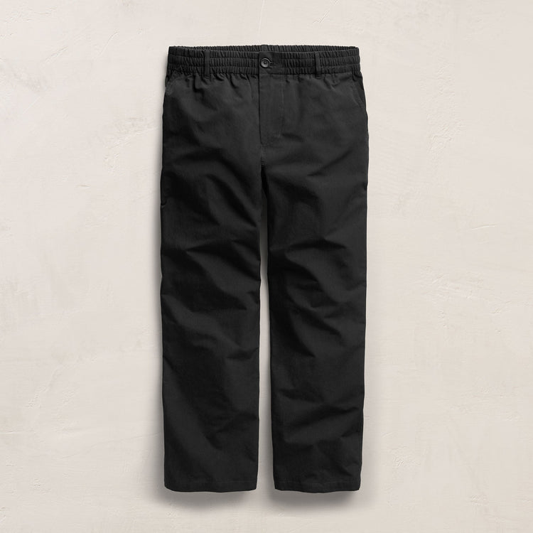 Italian Heavy Poplin Trouser in Black | James Perse Los Angeles
