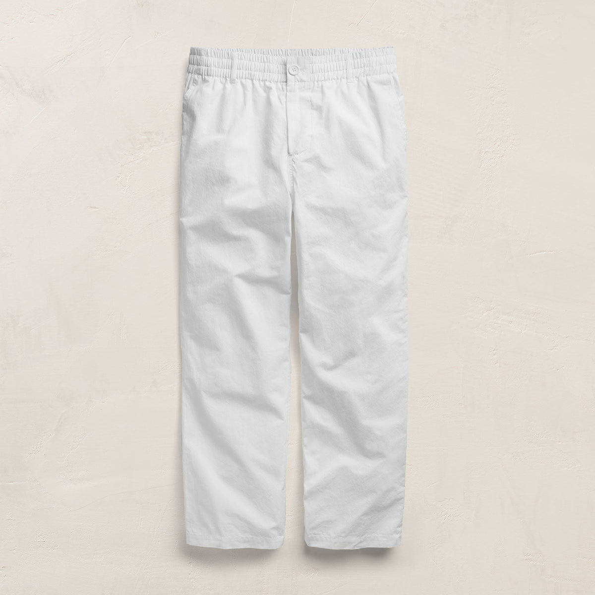 Italian Heavy Poplin Trouser in White | James Perse Los Angeles