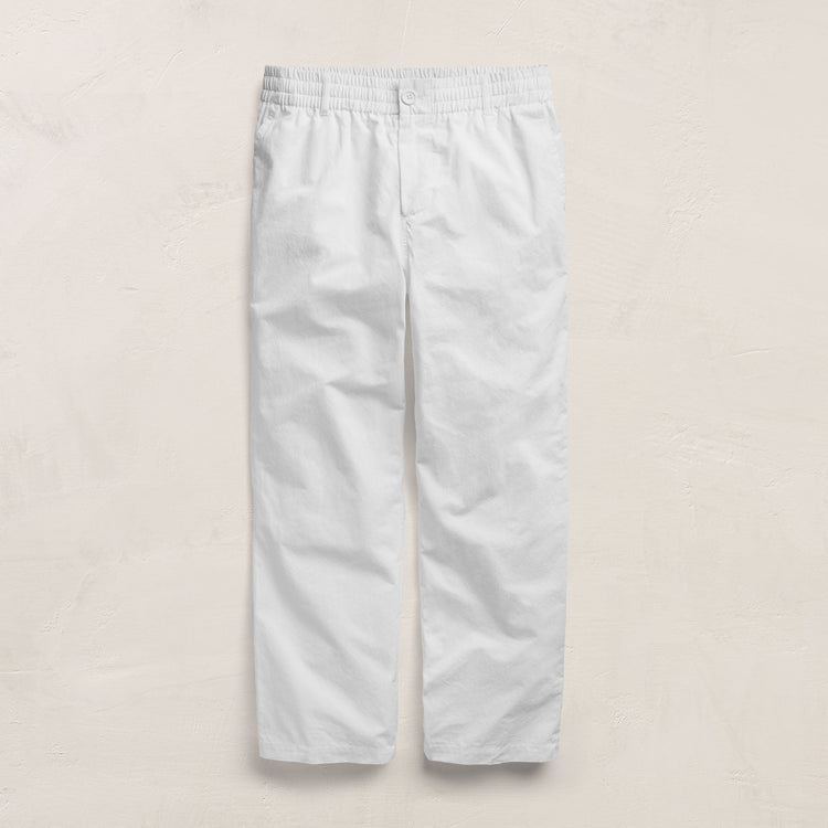 Italian Heavy Poplin Trouser in White | James Perse Los Angeles