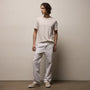 Italian Heavy Poplin Trouser in White | James Perse Los Angeles