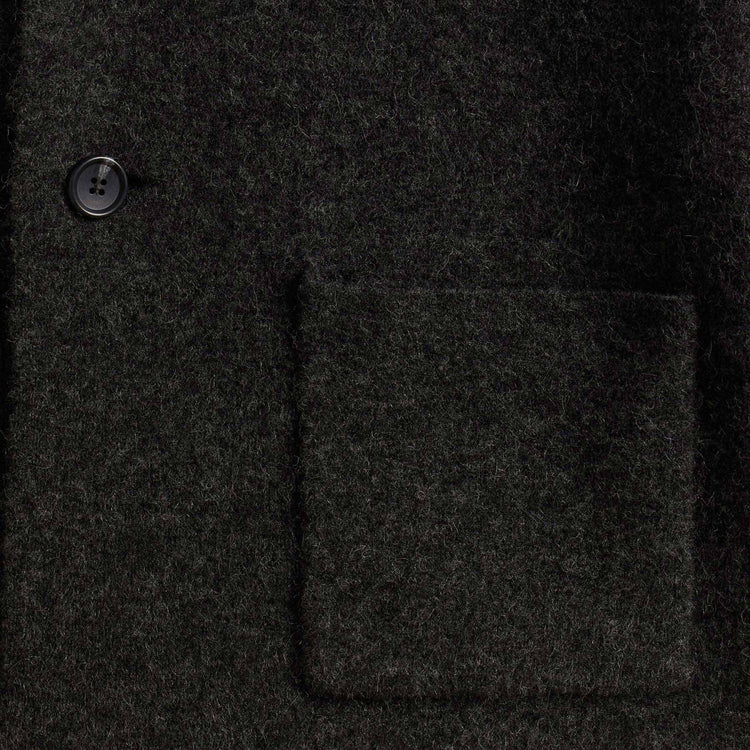 Sweater Knit Blazer in Anthracite | James Perse Los Angeles