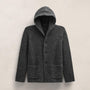 Chunky Waffle Knit Hooded Coat in Anthracite | James Perse Los Angeles FLAT