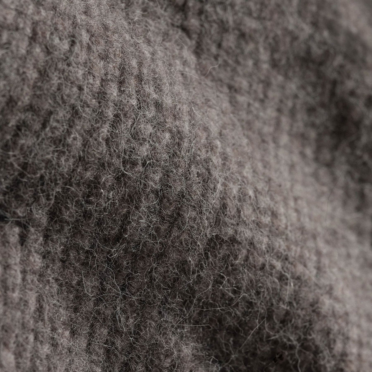 Chunky Waffle Knit Hooded Coat in Mid Grey | James Perse Los Angeles