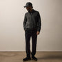Wool Alpaca Stretch Zip Front in Anthracite | James Perse Los Angeles