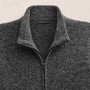 Wool Alpaca Stretch Zip Front in Anthracite | James Perse Los Angeles FLAT