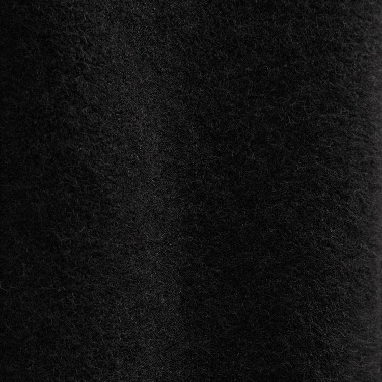 Wool Alpaca Stretch Zip Front in Black | James Perse Los Angeles FLAT