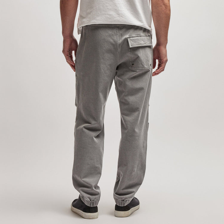 Cotton Terry Flight Pant in Silver Grey Pigment | James Perse Los Angeles