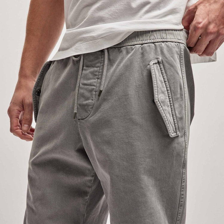 Cotton Terry Flight Pant in Silver Grey Pigment | James Perse Los Angeles