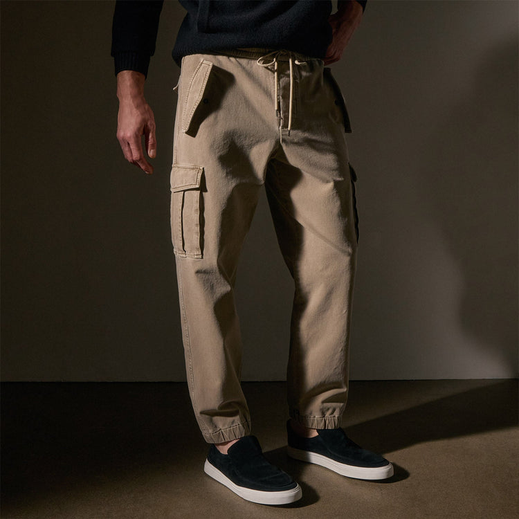 Woven Terry Cargo Pant in Overcast Pigment | James Perse Los Angeles