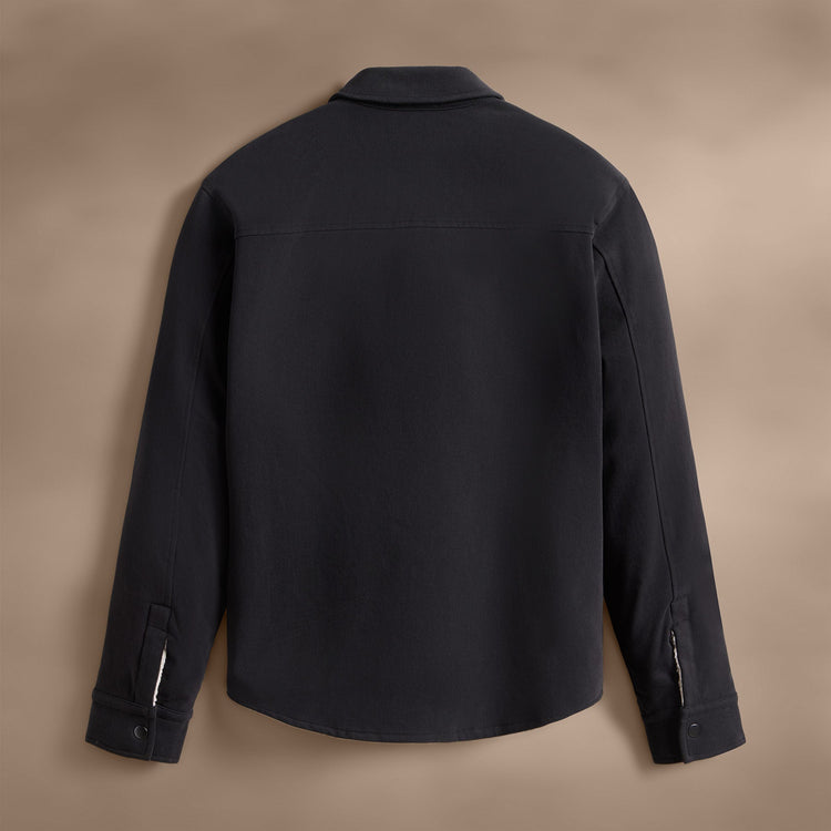 Woven Cotton Terry Shirt Jacket in Magma | James Perse Los Angeles