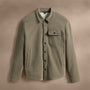 Sherpa Lined Woven Shirt Jacket in Peet | James Perse Los Angeles