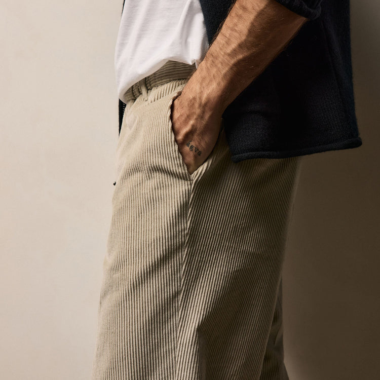 Corduroy Pant in Stone | James Perse Los Angeles