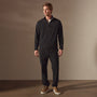 Mesh Line Zip Up Sport Jacket in Black | James Perse Los Angeles