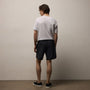 Curved Hem Boardshort in Black/Black | James Perse Los Angeles