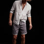 Y/OSEMITE curved hem board short dusk shell mwms4214 | James Perse Los Angeles 