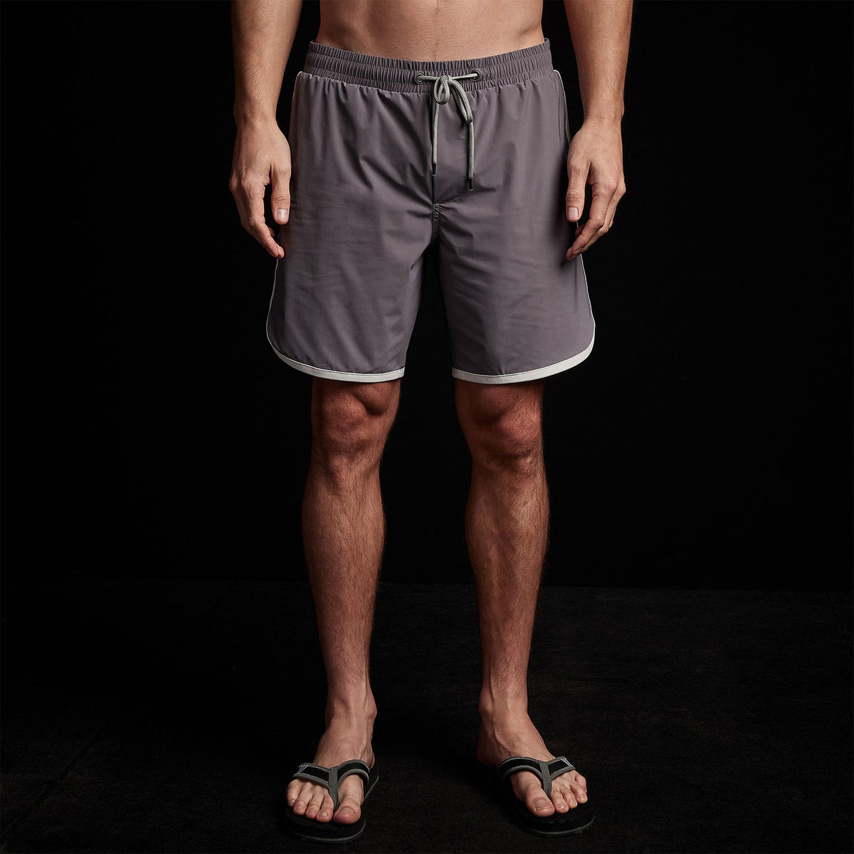 Y/OSEMITE curved hem board short dusk shell mwms4214 | James Perse Los Angeles 