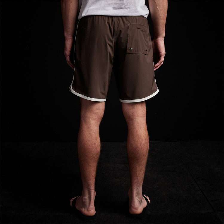Y/OSEMITE Curved Hem Board Short in Porcupine/Shell | James Perse Los Angeles 