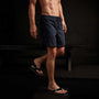 Y/OSEMITE Curved Hem Boardshort In True Navy/Black | James Perse Los Angeles