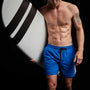 Y/OSEMITE Split Hem Board Short in Baltic Blue | James Perse Los Angeles