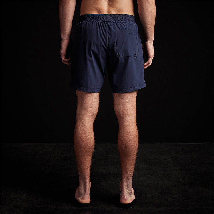 Y/OSEMITE Split Hem Board Short in True Navy | James Perse Los Angeles 