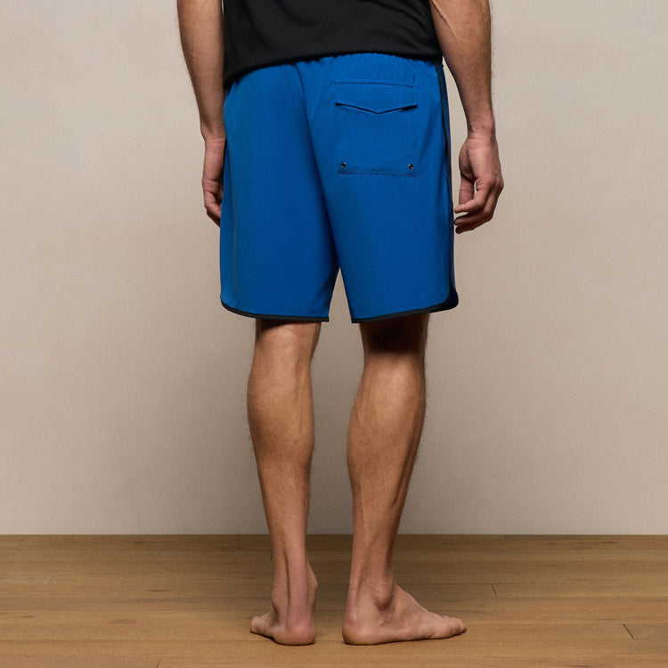 Retro Boardshort in Baltic Blue/Magma | James Perse Los Angeles