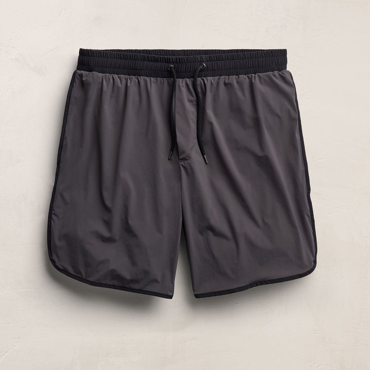 Retro Boardshort in Carbon/Black | James Perse Los Angeles