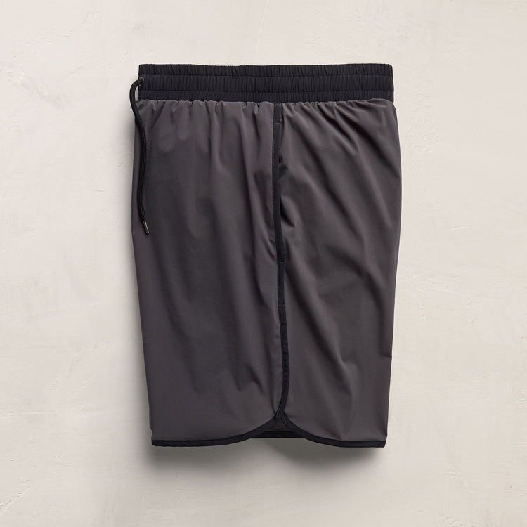 Retro Boardshort in Carbon/Black | James Perse Los Angeles
