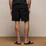 Contrast Piped Boardshort in Black/Carbon | James Perse Los Angeles