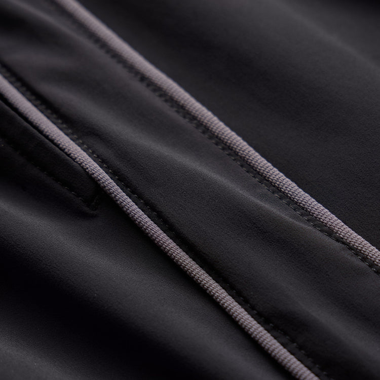 Contrast Piped Boardshort in Black/Carbon | James Perse Los Angeles