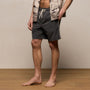 Contrast Piped Boardshort in Carbon/Ivory | James Perse Los Angeles