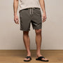 Contrast Piped Boardshort in Granite/Ivory | James Perse Los Angeles