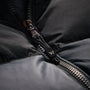 Two Tone Down Front Zip Up Sweater  in Black/Carbon/Coal | James Perse Los Angeles