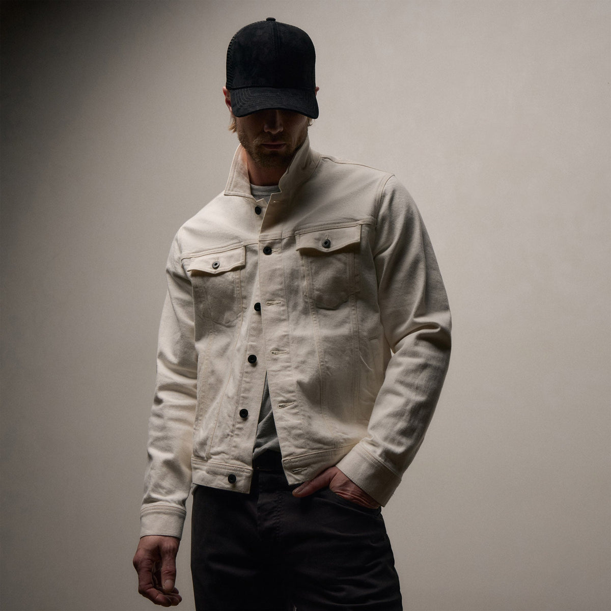 Denim Jacket in Coastal Cloud | James Perse Los Angeles