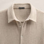 Wool Cashmere Twill Shirt in Flax | James Perse Los Angeles FLAT