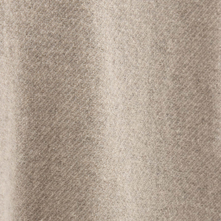 Wool Cashmere Twill Shirt in Flax | James Perse Los Angeles FLAT