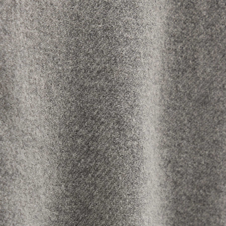 Wool Cashmere Twill Shirt in Heather Grey | James Perse Los Angeles FLAT
