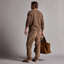 Relaxed Fit Corduroy Chino in Chestnut Pigment | James Perse Los Angeles