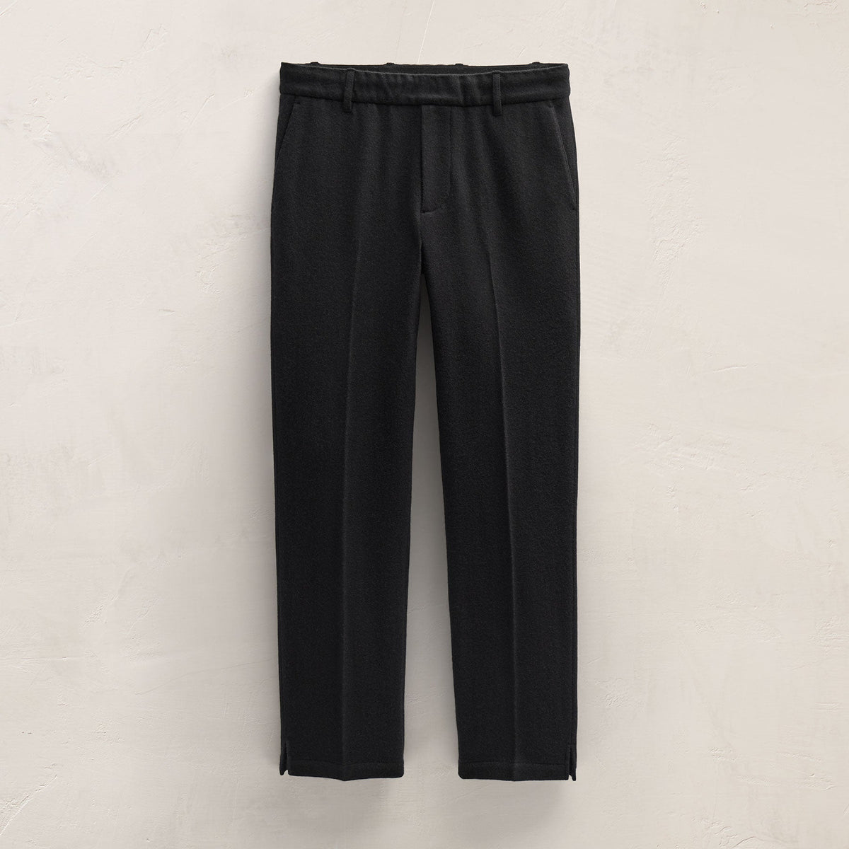 Wool Cashmere Flannel Pant in Black | James Perse Los Angeles FLAT