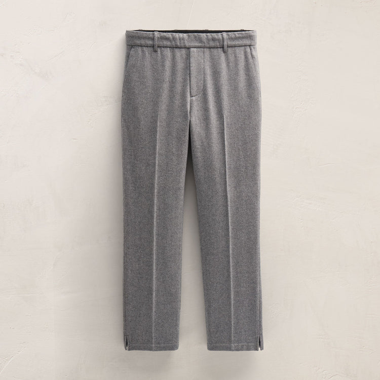 Wool Cashmere Flannel Pant in Heather Grey | James Perse Los Angeles FLAT