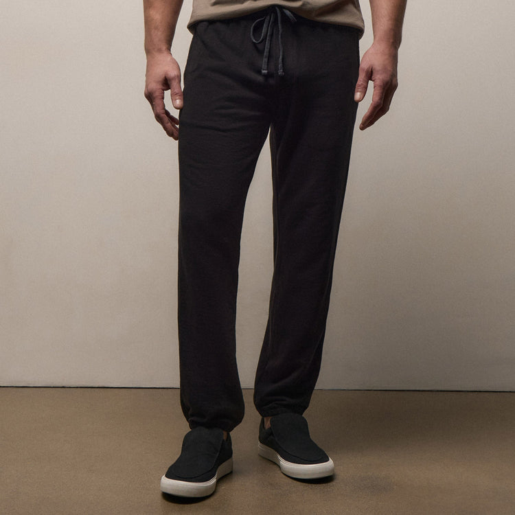 Vintage French Terry Sweatpant in Black | James Perse Los Angeles