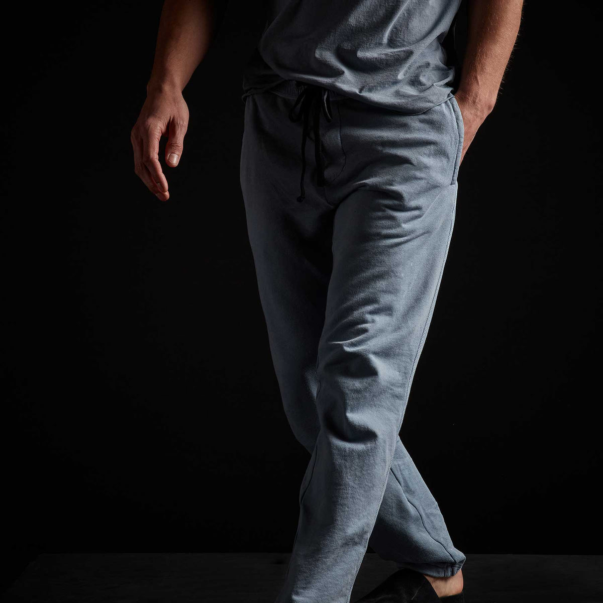 Vintage French Terry Sweatpant - Bluestone Pigment | James Perse Los Angeles