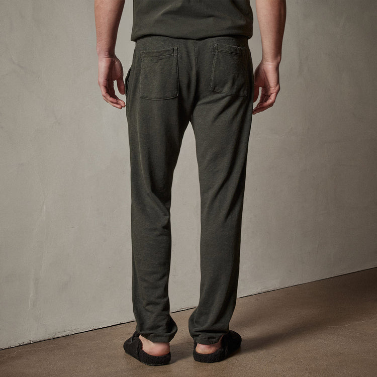 Vintage French Terry Sweatpant in Dark Olive Pigment | James Perse Los Angeles