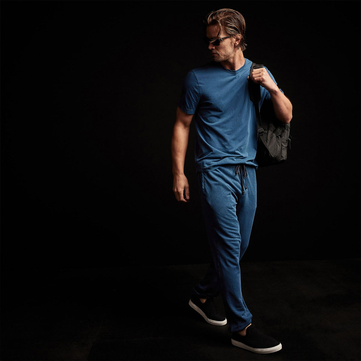 Vintage French Terry Sweatpant in Lake Pigment | James Perse Los Angeles