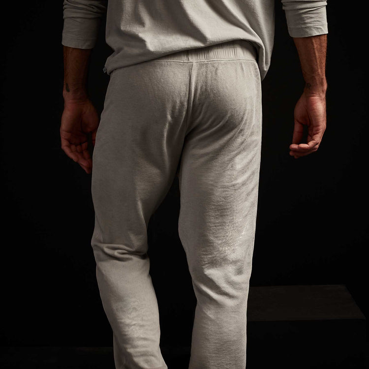 Vintage Fleece Contrast Waist Sweatpant - Aluminum Pigment | James Perse Los Angeles