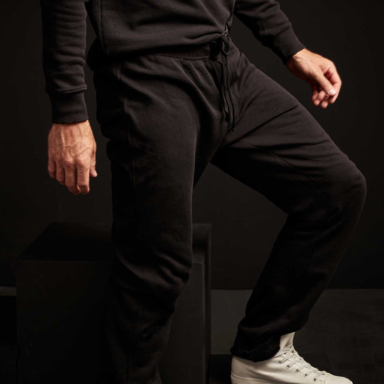 Vintage Fleece Contrast Waist Sweatpant - Black | James Perse Los Angeles