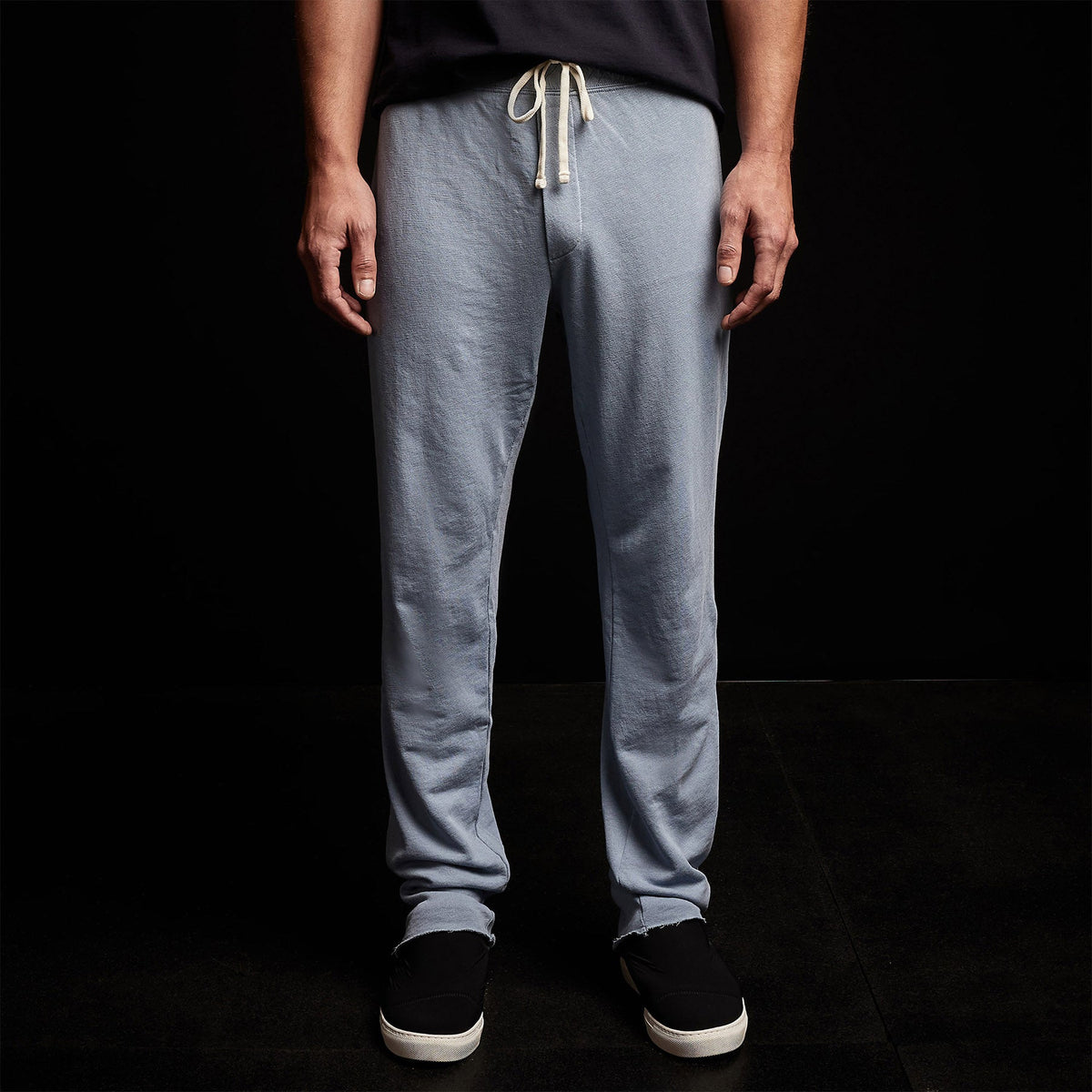 Vintage Fleece Contrast Waist Sweatpant in Bluestone Pigment | James Perse Los Angeles